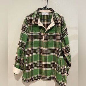 Green Plaid Women's Jacket